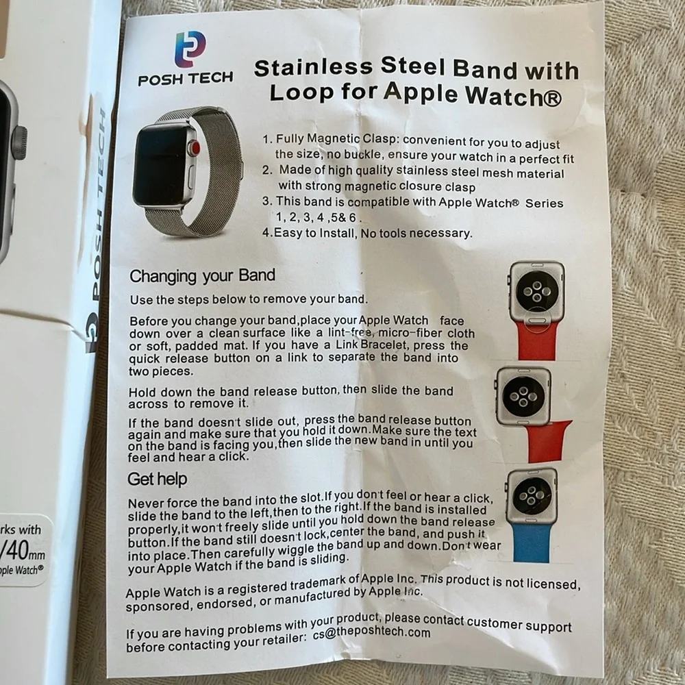 ❤️ NIB Gold Metal Apple Watch Band ❤️ F5